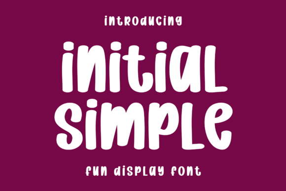 A Designer’s Take on the Initial Simple Typeface