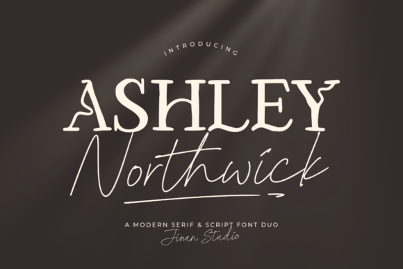 Ashley Northwick Duo: A Refined Serif Script Font for Editorial Design