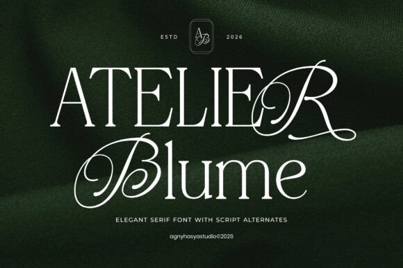 Atelier Blume: A Serif Font That Makes Your Brand Feel Thoughtful