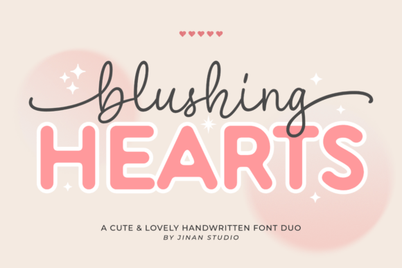 Blushing Hearts Duo: A Romantic Font Duo for Web Design