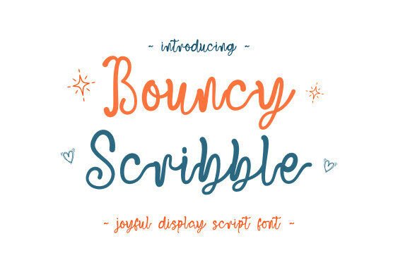 Bouncy Scribble: The Joyful Handwritten Font for Crafters