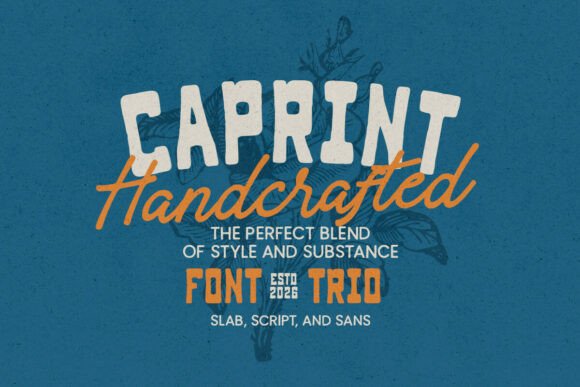 Caprint: A Handcrafted Font Trio for Distinctive Web Design