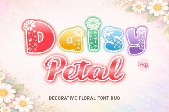 Daisy Petal Duo: A Floral Font for Web Designers