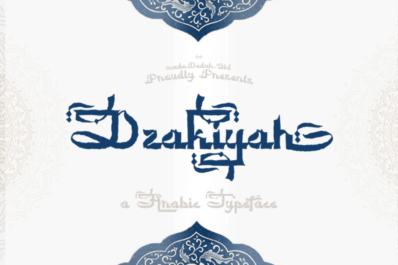 Dzakiyah: An Arabic-Inspired Display Font for Bold Branding Work