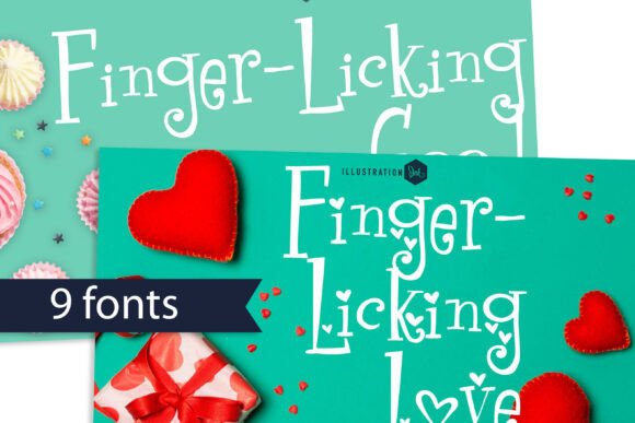 Finger Licking Font: A Whimsical Serif for Campaign Headlines