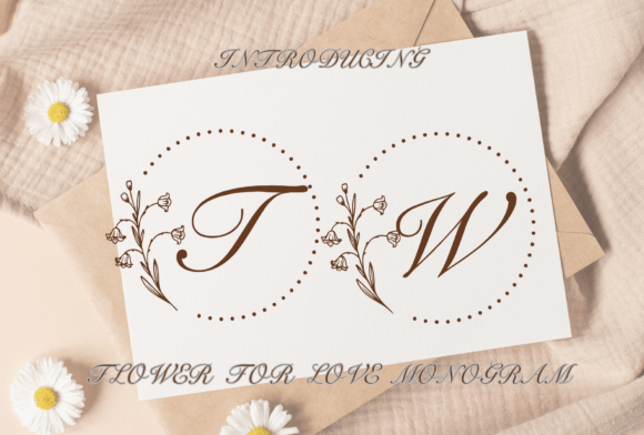 Flower for Love: A Delicate Floral Typeface for Thoughtful Branding