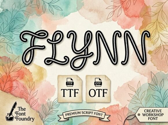 Flynn Font: A Maritime Script for Creative Product Design