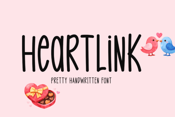 Heartlink Font: A Handwritten Typeface for Campaign Creatives