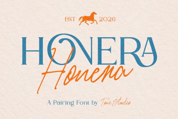 Honera Font: A Vintage Serif & Script for Web Design