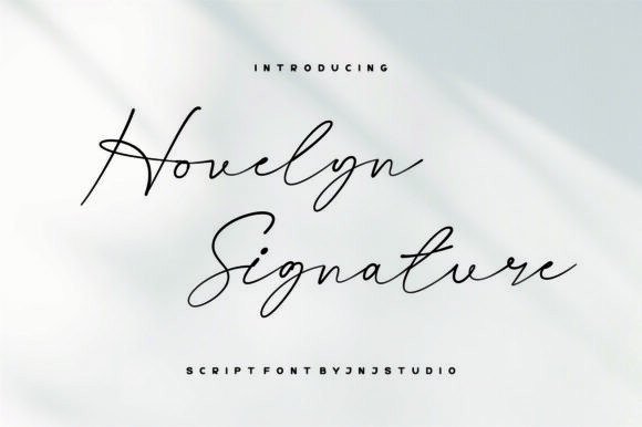 Hovelyn Signature: A Maker's Favorite Handwritten Font