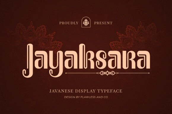 Jayaksara: A Display Font Rooted in Javanese Script Elegance