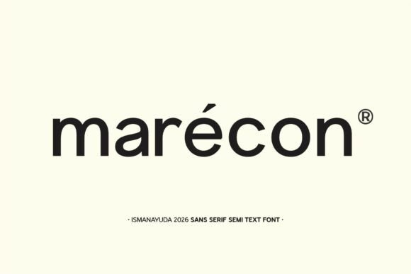 Marecon Typeface: The Minimalist Sans Serif for Marketers