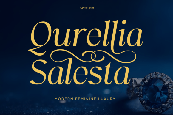 Qurellia Salesta: A Modern Feminine Luxury Serif Font