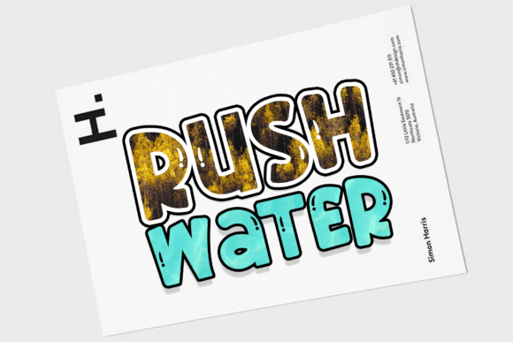Rush Water: A Rhythmic Script Font for Editorial Design