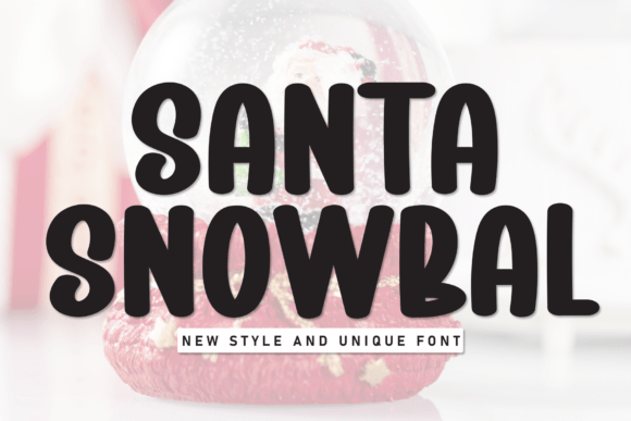Santa Snowbal: A Playful Display Font for Handmade Brands