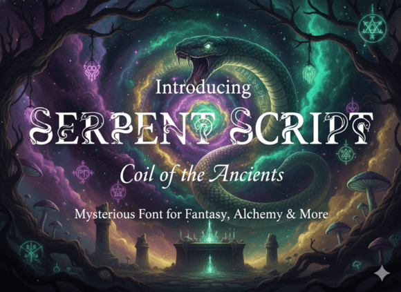 Serpent Script: A Striking Decorative Font for Web Design