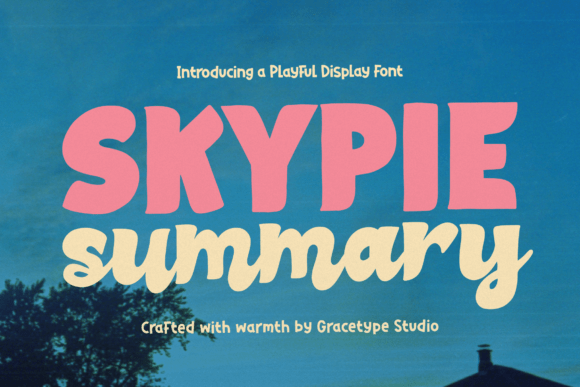 Skypie Summary: A Warm Display Typeface for Bold Branding
