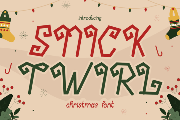 Snick Twirl: The Playful Christmas Display Font for Digital Creators