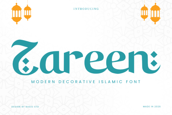 Zareen Font: A Decorative Typeface with Spiritual Soul